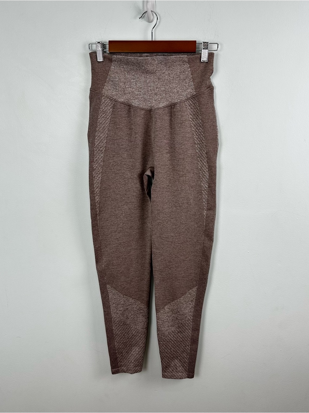 PINK Victoria's Secret Taupe Seamless Marl High Waisted Leggings Size Large